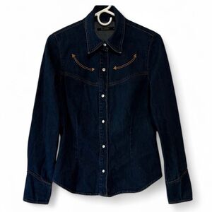 For Joseph Western Denim Cow Girl Shirt